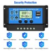 ELEPHANTBOAT ® 10A 12V 24V ABS Solar Panel Charger Controller Battery Dual USB LCD Display Regulator (Blue) ELEPHANTBOAT ® 10A 12V 24V ABS Solar Panel Charger Controller Battery Dual USB LCD Display Regulator (Blue)