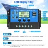 ELEPHANTBOAT ® 10A 12V 24V ABS Solar Panel Charger Controller Battery Dual USB LCD Display Regulator (Blue) ELEPHANTBOAT ® 10A 12V 24V ABS Solar Panel Charger Controller Battery Dual USB LCD Display Regulator (Blue)