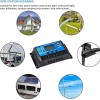 ELEPHANTBOAT® ABS 30A 12V 24V Solar Panel Charger Controller Battery Regulator Dual USB LCD Display (Blue) ELEPHANTBOAT® ABS 30A 12V 24V Solar Panel Charger Controller Battery Regulator Dual USB LCD Display (Blue)