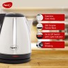 Pigeon by Stovekraft Amaze Plus Electric Kettle (14289) with Stainless Steel Body, 1.5 litre, used for boiling Water, making tea and coffee, instant noodles, soup etc. (Silver) Pigeon by Stovekraft Amaze Plus Electric Kettle (14289) with Stainless Steel Body, 1.5 litre, used for boiling Water, making tea and coffee, instant noodles, soup etc. (Silver)