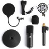 Maono AU-A04T USB Condenser Podcast PC Microphone Kit with Pop Filter and Stand for Computer, YouTube and Gaming Recording Maono AU-A04T USB Condenser Podcast PC Microphone Kit with Pop Filter and Stand for Computer, YouTube and Gaming Recording