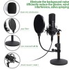 Maono AU-A04T USB Condenser Podcast PC Microphone Kit with Pop Filter and Stand for Computer, YouTube and Gaming Recording Maono AU-A04T USB Condenser Podcast PC Microphone Kit with Pop Filter and Stand for Computer, YouTube and Gaming Recording