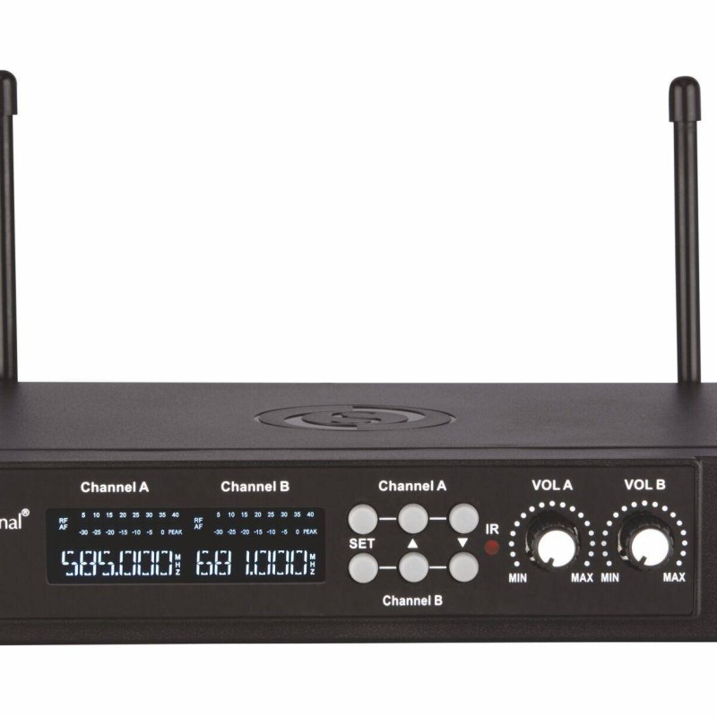 Studiomaster XR 80HH Dual Hand UHF Wireless Microphone, Black Studiomaster XR 80HH Dual Hand UHF Wireless Microphone, Black