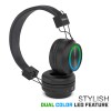 Flybot Alpha Wireless Over Ear Bluethooth Headphone with Mic IPX5 Rated with HD Sound and LED Light Design (Black) Flybot Alpha Wireless Over Ear Bluethooth Headphone with Mic IPX5 Rated with HD Sound and LED Light Design (Black)