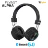 Flybot Alpha Wireless Over Ear Bluethooth Headphone with Mic IPX5 Rated with HD Sound and LED Light Design (Black) Flybot Alpha Wireless Over Ear Bluethooth Headphone with Mic IPX5 Rated with HD Sound and LED Light Design (Black)