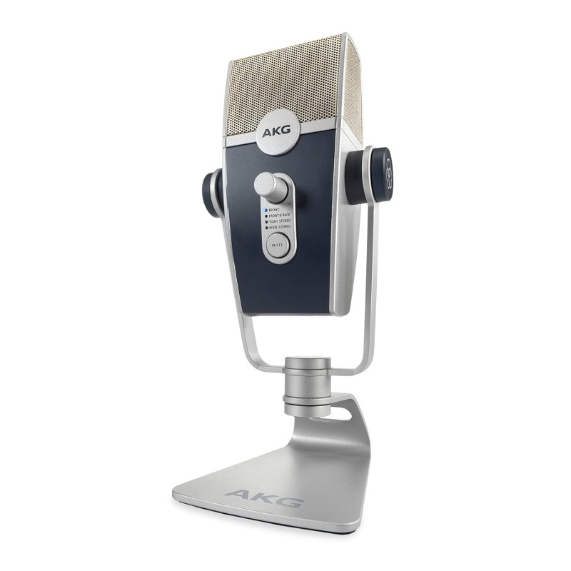 AKG Lyra Ultra-HD, Four Capsule, Multi-Capture Mode, USB-C Condenser Microphone for Calling, Recording and Streaming, WEB CONFERENCING & VOIP AKG Lyra Ultra-HD, Four Capsule, Multi-Capture Mode, USB-C Condenser Microphone for Calling, Recording and Streaming, WEB CONFERENCING & VOIP