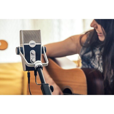 AKG Lyra Ultra-HD, Four Capsule, Multi-Capture Mode, USB-C Condenser Microphone for Calling, Recording and Streaming, WEB CONFERENCING & VOIP AKG Lyra Ultra-HD, Four Capsule, Multi-Capture Mode, USB-C Condenser Microphone for Calling, Recording and Streaming, WEB CONFERENCING & VOIP
