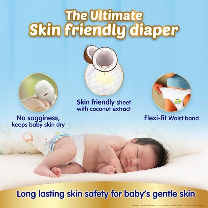 MamyPoko Pants Extra Absorb Baby Diapers, Medium (M size) | 7-12 kg | 148 Count |Deep Sleep Diapers| Soft gentle fit |Deep Absorbent Crisscross | skin MamyPoko Pants Extra Absorb Baby Diapers, Medium (M size) | 7-12 kg | 148 Count |Deep Sleep Diapers| Soft gentle fit |Deep Absorbent Crisscross | skin