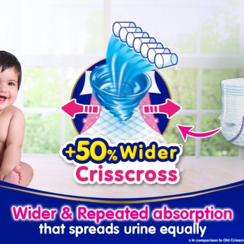 MamyPoko Pants All Night Absorb Baby Diapers, Large (L), 44 Count 9-14 kg MamyPoko Pants All Night Absorb Baby Diapers, Large (L), 44 Count 9-14 kg