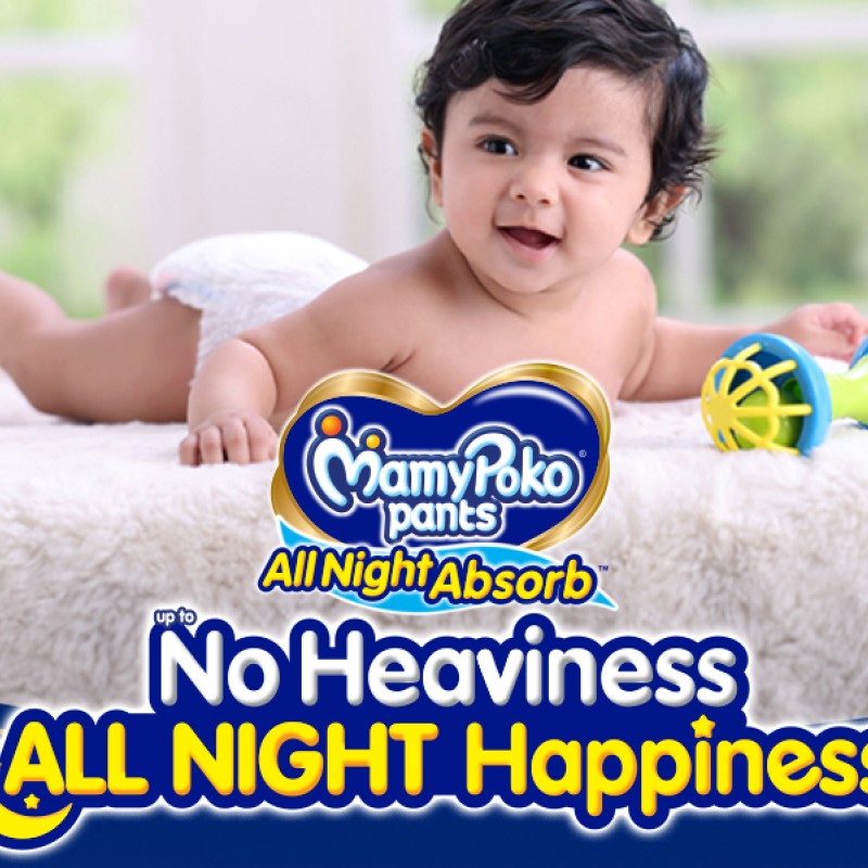MamyPoko Pants All Night Absorb Baby Diapers, Large (L), 44 Count 9-14 kg MamyPoko Pants All Night Absorb Baby Diapers, Large (L), 44 Count 9-14 kg