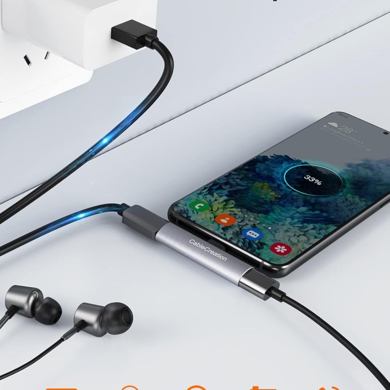 CableCreation USB C Splitter Audio and Charging, USB-C Audio Adapter, Type C Splitter for New iPad Pro, MacBook Air, Galaxy S23 ultra, S9, S10, S20, S21 Ultra, S22, iphone 15 CableCreation USB C Splitter Audio and Charging, USB-C Audio Adapter, Type C Splitter for New iPad Pro, MacBook Air, Galaxy S23 ultra, S9, S10, S20, S21 Ultra, S22, iphone 15