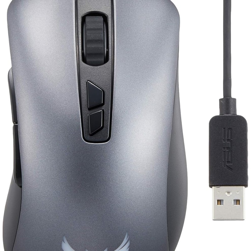 ASUS TUF Gaming M3 Optical USB RGB Gaming Mouse Featuring A 7000 DPI Optical Sensor, 7 Programmable Buttons, 4-Level DPI Switch and Aura Sync RGB Lighting ASUS TUF Gaming M3 Optical USB RGB Gaming Mouse Featuring A 7000 DPI Optical Sensor, 7 Programmable Buttons, 4-Level DPI Switch and Aura Sync RGB Lighting