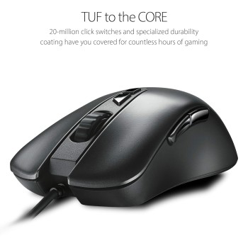 ASUS TUF Gaming M3 Optical USB RGB Gaming Mouse Featuring A 7000 DPI Optical Sensor, 7 Programmable Buttons, 4-Level DPI Switch and Aura Sync RGB Lighting ASUS TUF Gaming M3 Optical USB RGB Gaming Mouse Featuring A 7000 DPI Optical Sensor, 7 Programmable Buttons, 4-Level DPI Switch and Aura Sync RGB Lighting