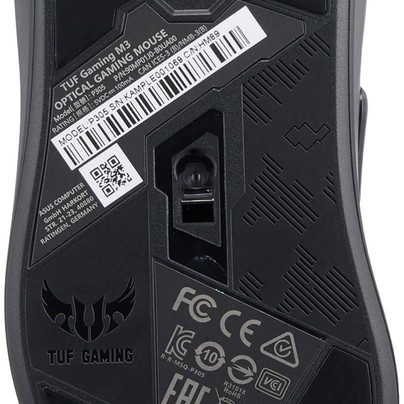 ASUS TUF Gaming M3 Optical USB RGB Gaming Mouse Featuring A 7000 DPI Optical Sensor, 7 Programmable Buttons, 4-Level DPI Switch and Aura Sync RGB Lighting ASUS TUF Gaming M3 Optical USB RGB Gaming Mouse Featuring A 7000 DPI Optical Sensor, 7 Programmable Buttons, 4-Level DPI Switch and Aura Sync RGB Lighting