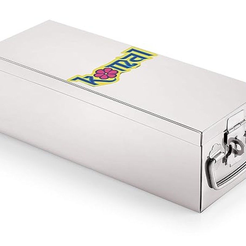 Konquer TimeS Komal Stainless Steel Big Jewellery Box (Standard, Silver) Konquer TimeS Komal Stainless Steel Big Jewellery Box (Standard, Silver)