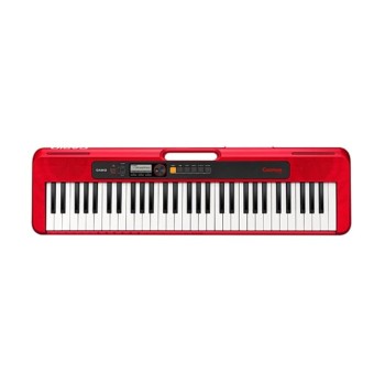 Casio CT-S200 Casiotone 61-Key Portable Keyboard with Piano tones, Red