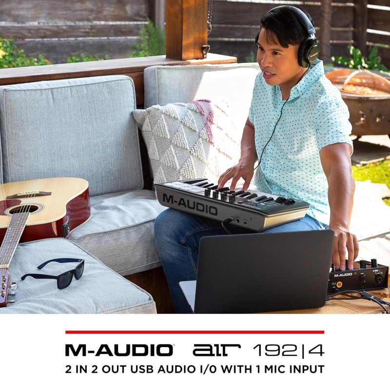 M-Audio AIR 192|4 | 2-In 2-Out USB Audio Interface with Recording Software from ProTools & Ableton Live, Plus Studio-Grade FX & Virtual Instruments M-Audio AIR 192|4 | 2-In 2-Out USB Audio Interface with Recording Software from ProTools & Ableton Live, Plus Studio-Grade FX & Virtual Instruments