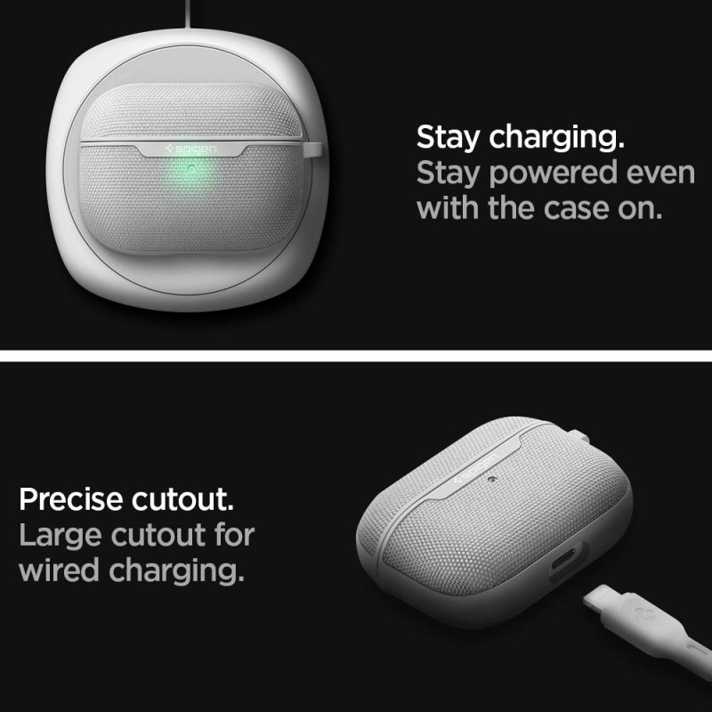 Spigen Urban Fit Fabric Cover Case for Airpods Pro (2019) - Gray Spigen Urban Fit Fabric Cover Case for Airpods Pro (2019) - Gray