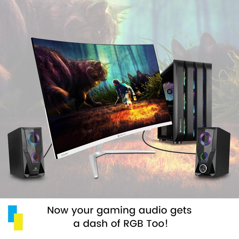 Zebronics Zeb-Warrior 2.0 Multimedia Speaker With Aux Connectivity,USB Powered And Volume Control Zebronics Zeb-Warrior 2.0 Multimedia Speaker With Aux Connectivity,USB Powered And Volume Control