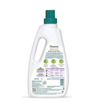 Himalaya Germ Free Baby Laundry Detergent Liquid 1 L (Bottle) | Plant Based Cleansers & Biodegradable Ingredients | Dermatologically Tested