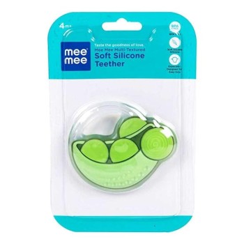 Mee Mee Multi-Textured Soft Silicone Teether (Green)