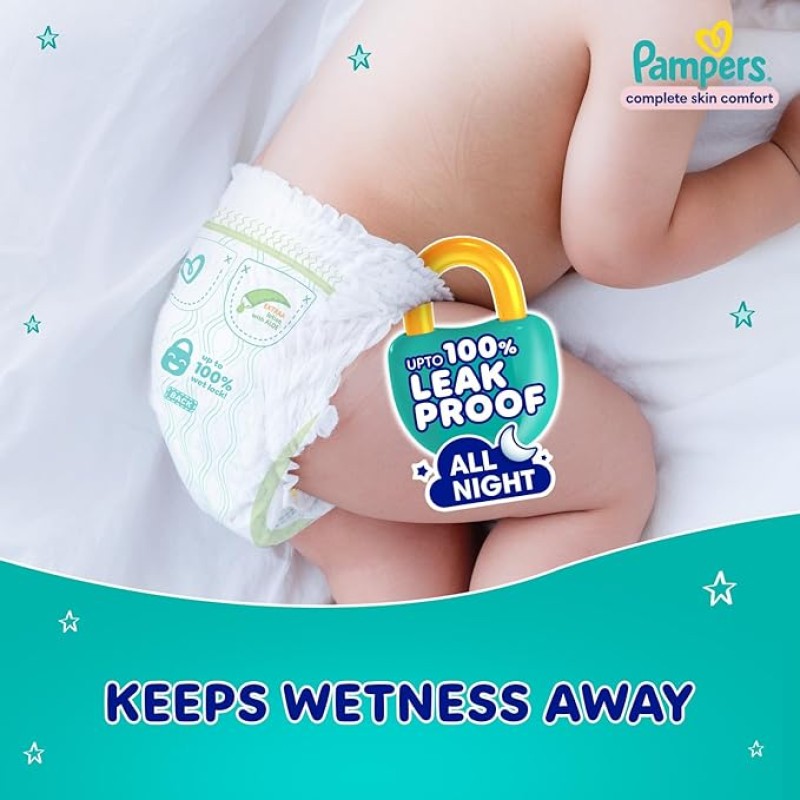Pampers All Round Protection Pants Style Baby Diapers, Double Extra Large size (XXL) 42 Count,15-25kg, Anti-rash blanket, 360 degree Lotion with Aloe Pampers All Round Protection Pants Style Baby Diapers, Double Extra Large size (XXL) 42 Count,15-25kg, Anti-rash blanket, 360 degree Lotion with Aloe