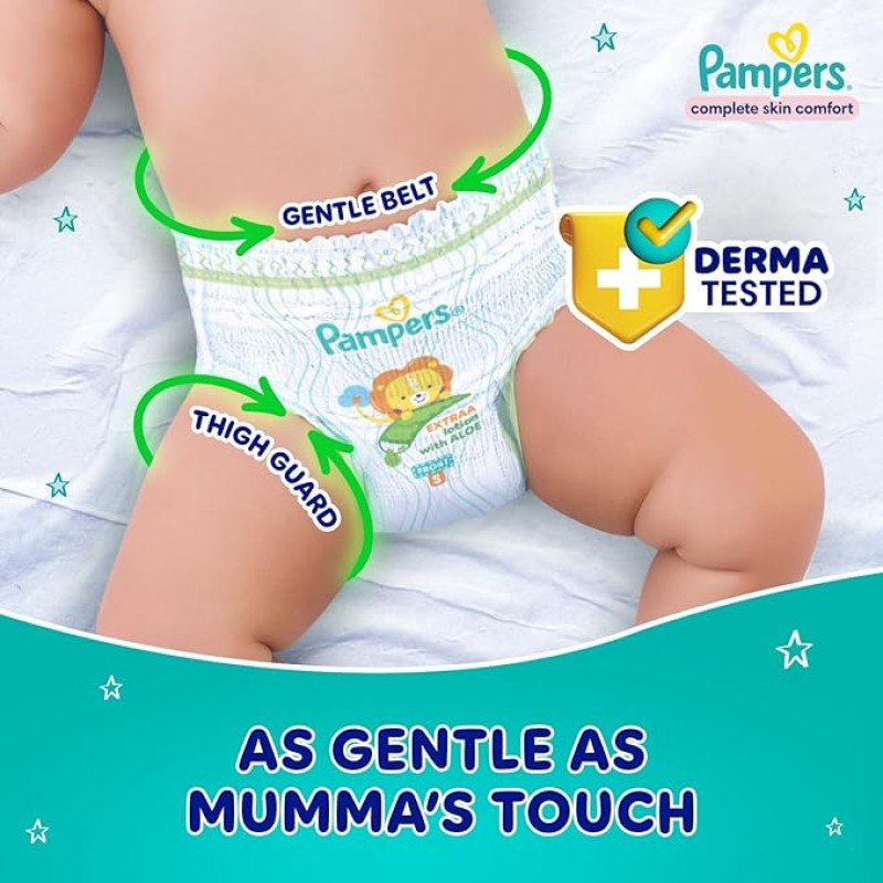 Pampers All Round Protection Pants Style Baby Diapers, Double Extra Large size (XXL) 42 Count,15-25kg, Anti-rash blanket, 360 degree Lotion with Aloe Pampers All Round Protection Pants Style Baby Diapers, Double Extra Large size (XXL) 42 Count,15-25kg, Anti-rash blanket, 360 degree Lotion with Aloe
