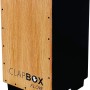 Clapbox Cajon CB02 Flow -Black, Oak Wood (H:50 W:30 L:30) - 3 Internal Snares