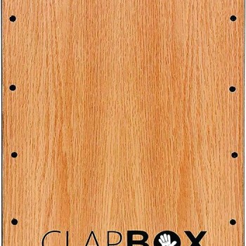 Clapbox Cajon CB02 Flow -Black, Oak Wood (H:50 W:30 L:30) - 3 Internal Snares