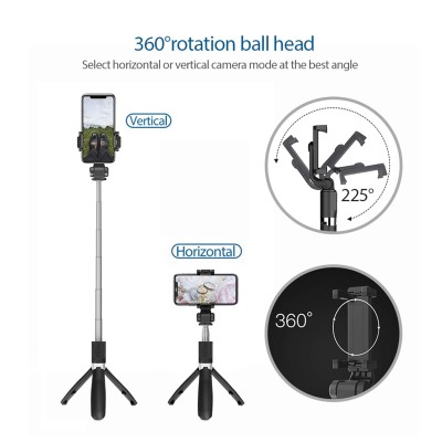 JOYSEUS Selfie Stick, Extendable Selfie Stick with Tripod Stand and Detachable Wireless Bluetooth Remote, Ultra Compact Selfie Stick for Mobile and All Smart Phones – Black JOYSEUS Selfie Stick, Extendable Selfie Stick with Tripod Stand and Detachable Wireless Bluetooth Remote, Ultra Compact Selfie Stick for Mobile and All Smart Phones – Black