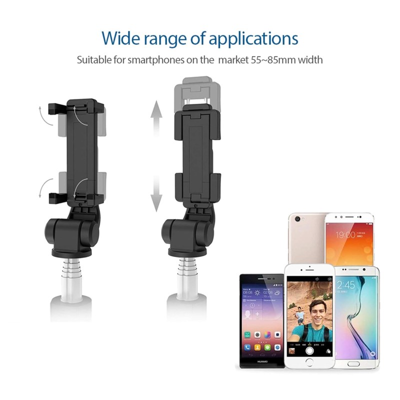 JOYSEUS Selfie Stick, Extendable Selfie Stick with Tripod Stand and Detachable Wireless Bluetooth Remote, Ultra Compact Selfie Stick for Mobile and All Smart Phones – Black JOYSEUS Selfie Stick, Extendable Selfie Stick with Tripod Stand and Detachable Wireless Bluetooth Remote, Ultra Compact Selfie Stick for Mobile and All Smart Phones – Black