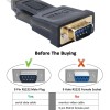 DTECH 6 Feet Serial Cable USB to DB9 RS232 Port Adapter Supports Windows 10 8 7 Mac (1.8m)