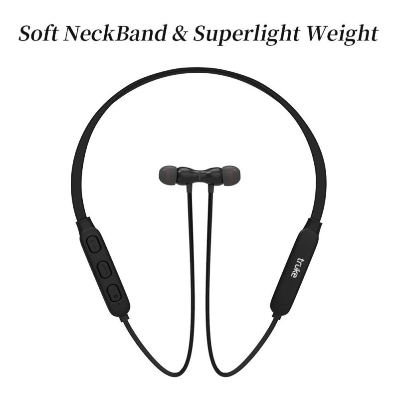 truke Yoga 2 in-Ear Neckband Wireless Bluetooth Earphones with Mic (Black) truke Yoga 2 in-Ear Neckband Wireless Bluetooth Earphones with Mic (Black)