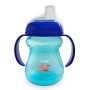 LuvLap Moby Little Spout Sipper for Infant/Toddler, 240ml, Anti-Spill Sippy Cup with Soft Silicone Spout BPA Free, 6m+ (Blue)