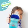 LuvLap Moby Little Spout Sipper for Infant/Toddler, 240ml, Anti-Spill Sippy Cup with Soft Silicone Spout BPA Free, 6m+ (Blue)