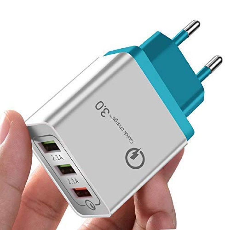Kasparus Quick Charge 3.0 USB Plug Phone Wall Fast Charger for Smart Phone,Multi-colored Kasparus Quick Charge 3.0 USB Plug Phone Wall Fast Charger for Smart Phone,Multi-colored