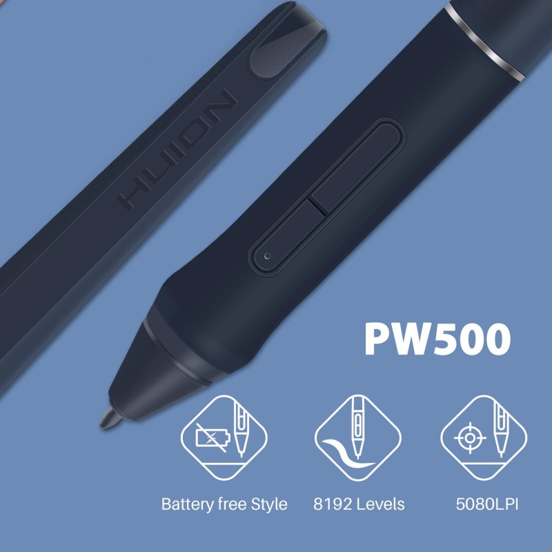 HUION HS611 Graphics Drawing Tablet 10X6 inch with 8192 Levels Battery-Free Pen, 8 Multimedia Keys and 10 Press Keys, Support Android, Ideal Use for Distance Education and Wed Conference (Blue) HUION HS611 Graphics Drawing Tablet 10X6 inch with 8192 Levels Battery-Free Pen, 8 Multimedia Keys and 10 Press Keys, Support Android, Ideal Use for Distance Education and Wed Conference (Blue)