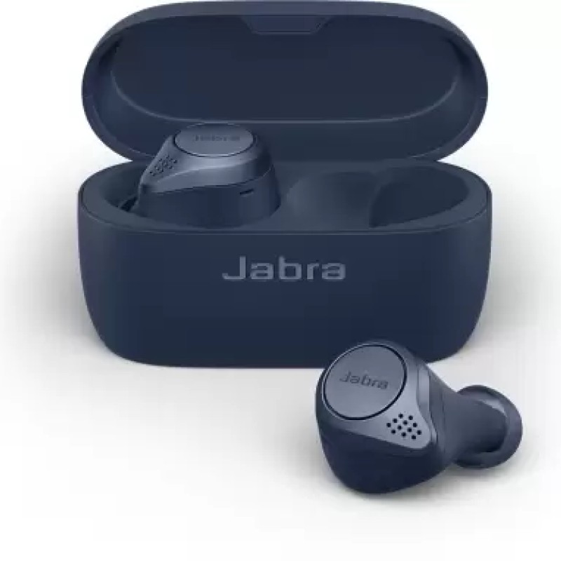 Jabra Elite Active 75t Active Noise Cancellation enabled Bluetooth Headset (Navy, True Wireless) Jabra Elite Active 75t Active Noise Cancellation enabled Bluetooth Headset (Navy, True Wireless)