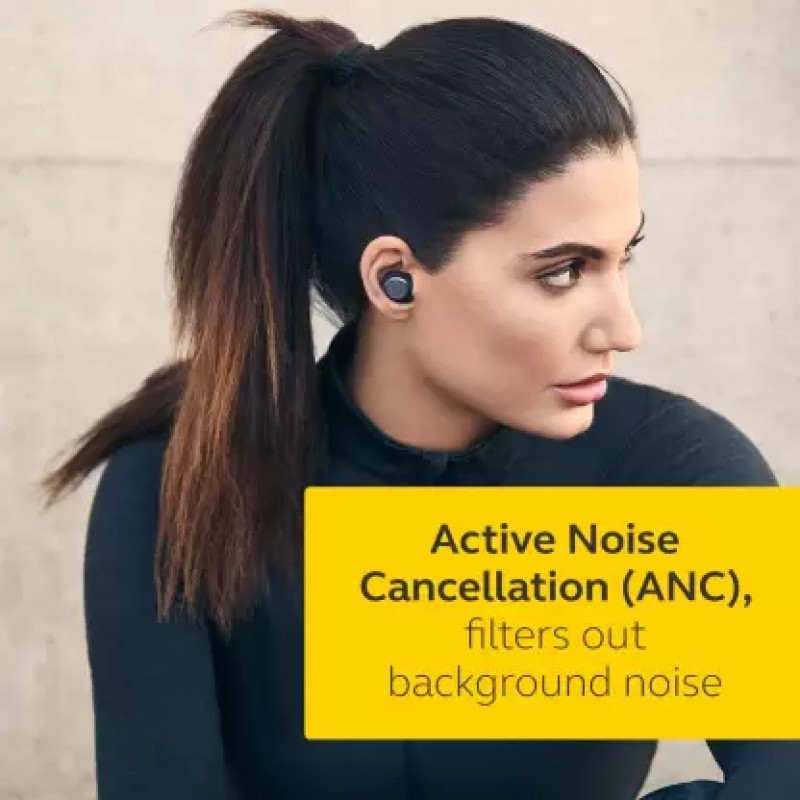 Jabra Elite Active 75t Active Noise Cancellation enabled Bluetooth Headset (Navy, True Wireless) Jabra Elite Active 75t Active Noise Cancellation enabled Bluetooth Headset (Navy, True Wireless)