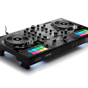 Hercules DJ Control Inpulse 500: 2-Deck USB DJ Mixer Controller For Serato DJ And DJUCED (Included), Black