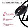 HP M270 Backlit USB Wired Gaming Mouse with 6 Buttons, 4-Speed Customizable 2400 DPI, Ergonomic Design, Breathing LED Lighting, Metal Scroll Wheel, Lightweighted / 3 Years Warranty (7ZZ87AA), Black HP M270 Backlit USB Wired Gaming Mouse with 6 Buttons, 4-Speed Customizable 2400 DPI, Ergonomic Design, Breathing LED Lighting, Metal Scroll Wheel, Lightweighted / 3 Years Warranty (7ZZ87AA), Black