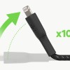 Belkin Apple Certified Lightning to USB Charge and Sync Tough Braided Cable for iPhone, iPad, Air Pods, 3.3 feet (1 meters) – Black Belkin Apple Certified Lightning to USB Charge and Sync Tough Braided Cable for iPhone, iPad, Air Pods, 3.3 feet (1 meters) – Black