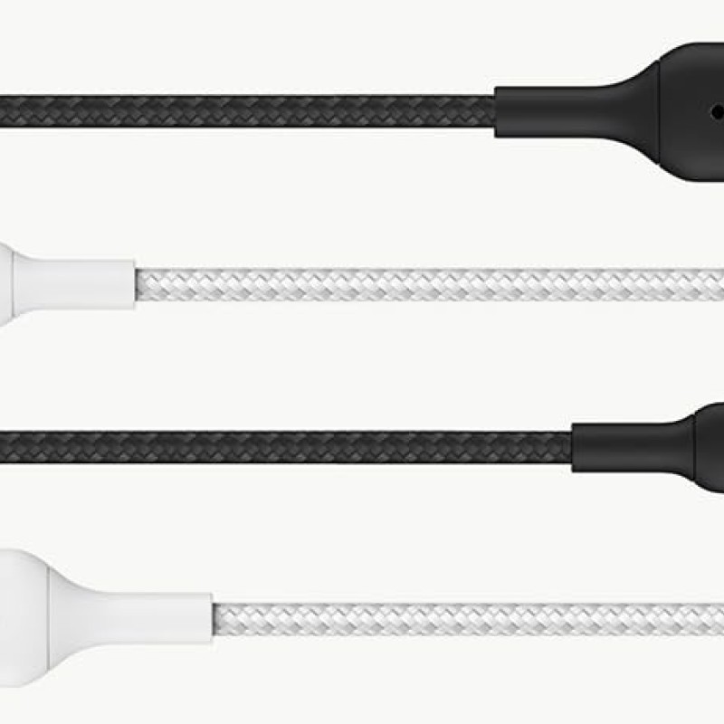 Belkin Apple Certified Lightning to USB Charge and Sync Tough Braided Cable for iPhone, iPad, Air Pods, 3.3 feet (1 meters) – Black Belkin Apple Certified Lightning to USB Charge and Sync Tough Braided Cable for iPhone, iPad, Air Pods, 3.3 feet (1 meters) – Black