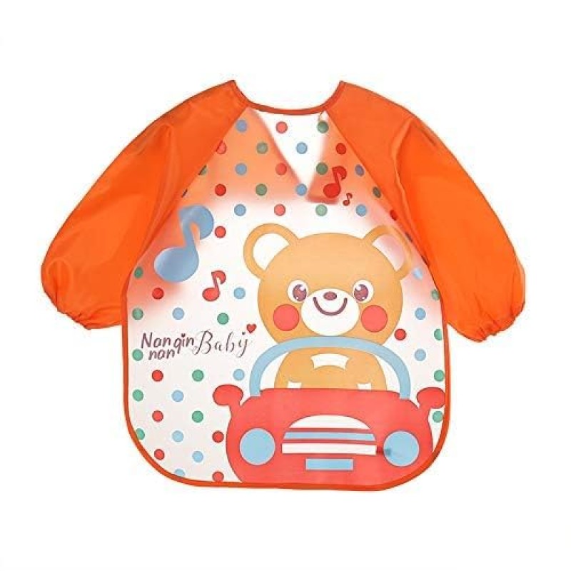 BabyGo Washable 3 Pcs Long Sleeve Bibs, Waterproof Baby Bibs, Toddler Sleeved Bib, Baby Smock for Eating Feeding, 6-24 Months (Multicolor) BabyGo Washable 3 Pcs Long Sleeve Bibs, Waterproof Baby Bibs, Toddler Sleeved Bib, Baby Smock for Eating Feeding, 6-24 Months (Multicolor)
