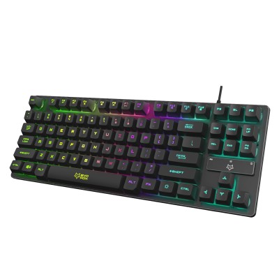 EvoFox Fireblade Wired Gaming Keyboard with Multiple Lightning Effects I Compact TKL Design I LED Backlit I 19 Anti Ghosting Keys I Windows Lock Key I Breathing Effect I Spill Resistant I 1.5M Braided Cable with Magnetic Ring (Black) EvoFox Fireblade Wired Gaming Keyboard with Multiple Lightning Effects I Compact TKL Design I LED Backlit I 19 Anti Ghosting Keys I Windows Lock Key I Breathing Effect I Spill Resistant I 1.5M Braided Cable with Magnetic Ring (Black)