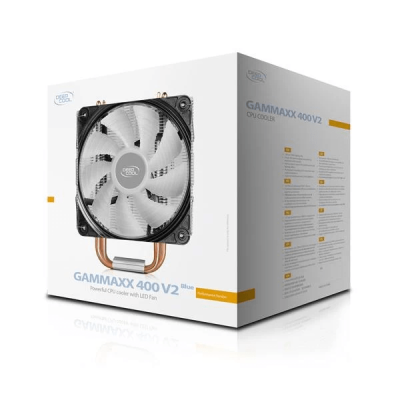 DEEPCOOL GAMMAXX 400 V2 Blue LED air CPU Cooler for Intel LGA1200/1151/1150/1155/1366 DEEPCOOL GAMMAXX 400 V2 Blue LED air CPU Cooler for Intel LGA1200/1151/1150/1155/1366