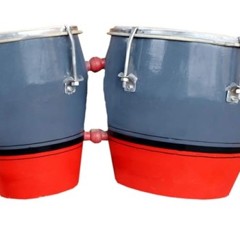 GT manufacturers Professional Two Piece Hand Made Wooden Bango Drum Set (Purple&Orange)