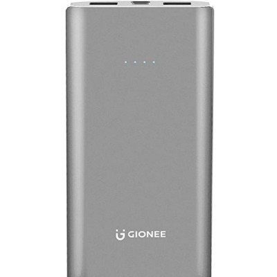 Gionee 10000mAh Li-Polymer Slim Design Power Bank with Power Indicators and 2 Output Ports (Fast Charging, 12W) PB10K2 (Metallic Blue)