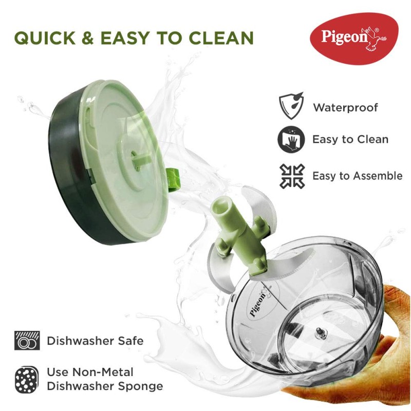 igeon Large Handy and Compact Chopper with 3 Blades for effortlessly Chopping Vegetables and Fruits (Multicolor, 650 ml, 14516) igeon Large Handy and Compact Chopper with 3 Blades for effortlessly Chopping Vegetables and Fruits (Multicolor, 650 ml, 14516)