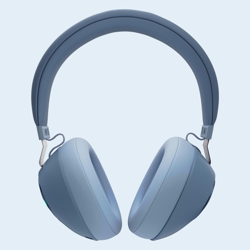 Zebronics Zeb-Duke Wireless Bluetooth Over The Ear Headphone with RGB Lights, 30hrs* Playback, Voice Assistant, Aux Input & Call Function. (Blue) Zebronics Zeb-Duke Wireless Bluetooth Over The Ear Headphone with RGB Lights, 30hrs* Playback, Voice Assistant, Aux Input & Call Function. (Blue)